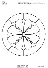 Mandala boyama sayfaları